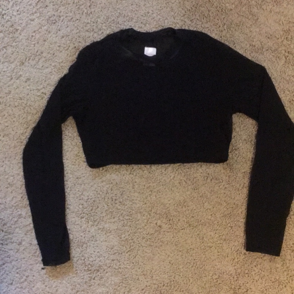 Black crop top